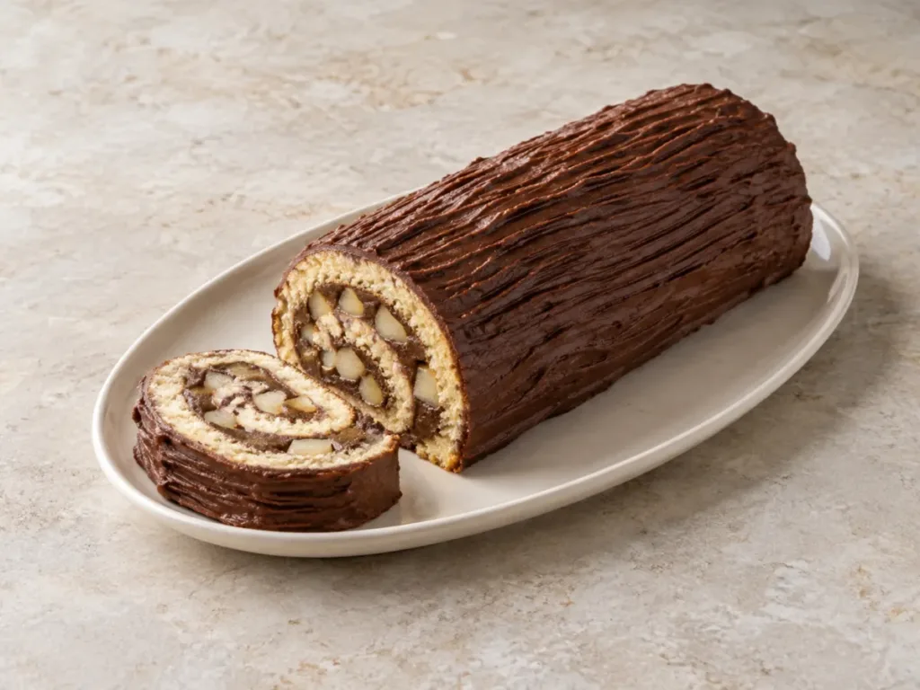 Bûche de Noël poire chocolat : à préparer la veille