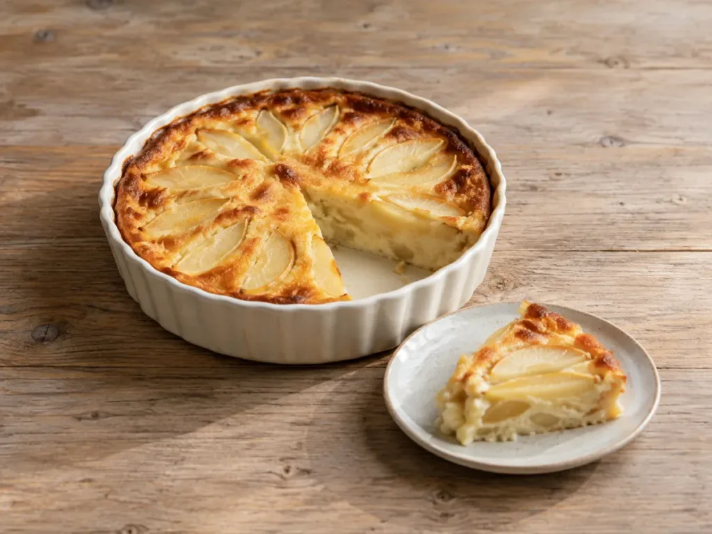 Clafoutis aux poires et aux amandes : facile et fondant