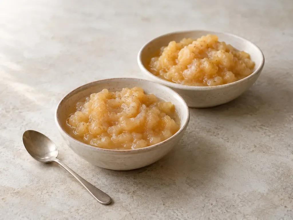 Compote de coings et de pommes à la vanille