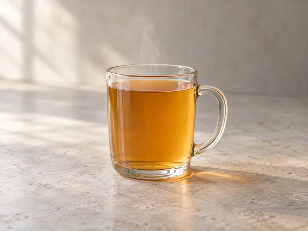Jus de pomme chaud au gingembre et à la cannelle