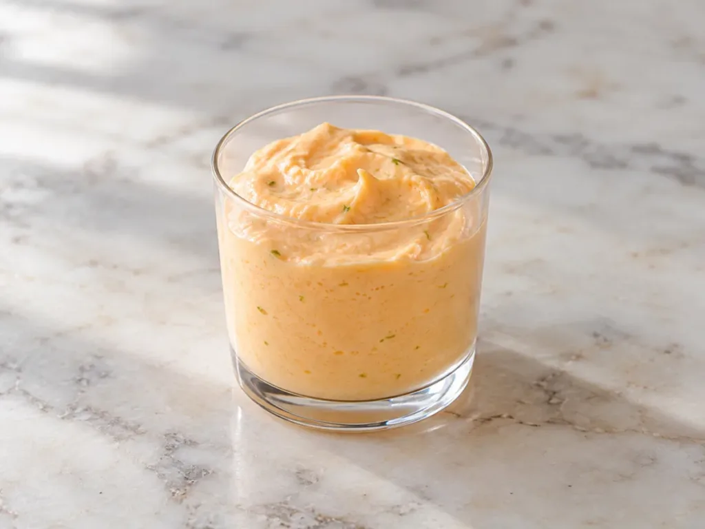 Mousse de kaki au citron vert