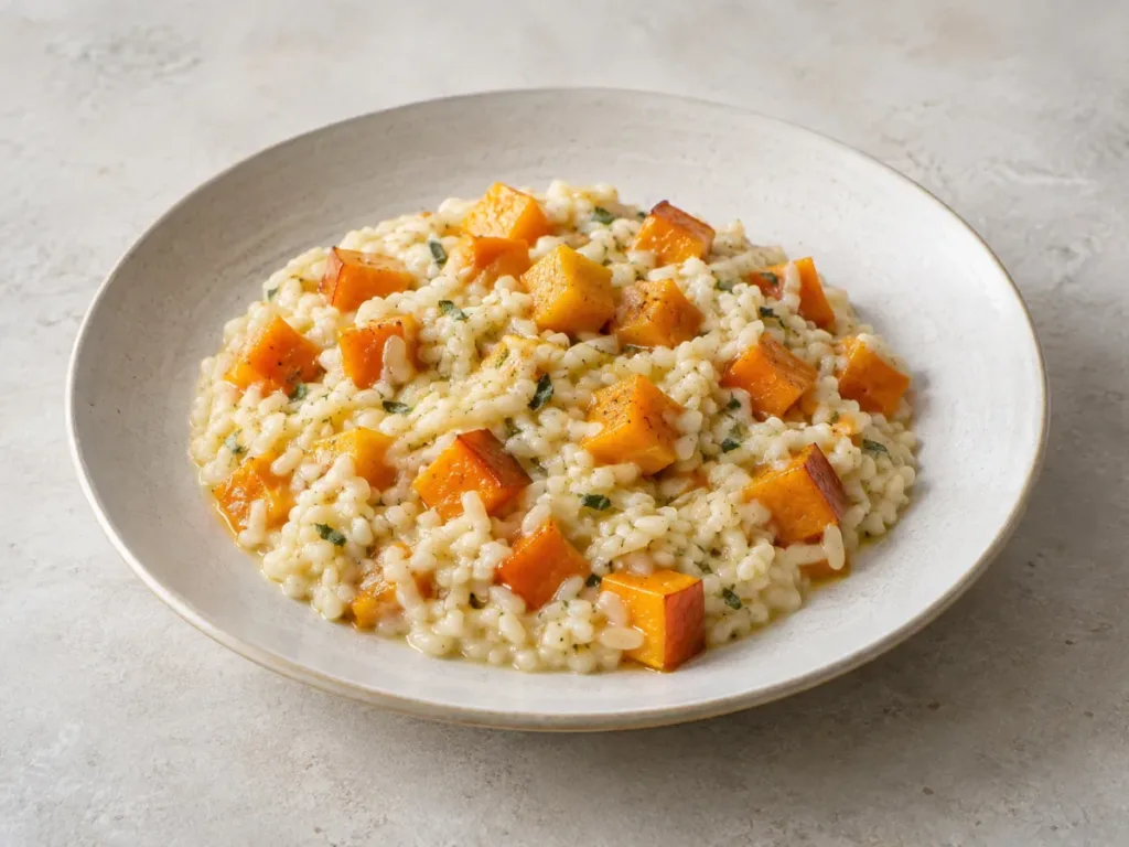 Risotto au potimarron et à la sauge