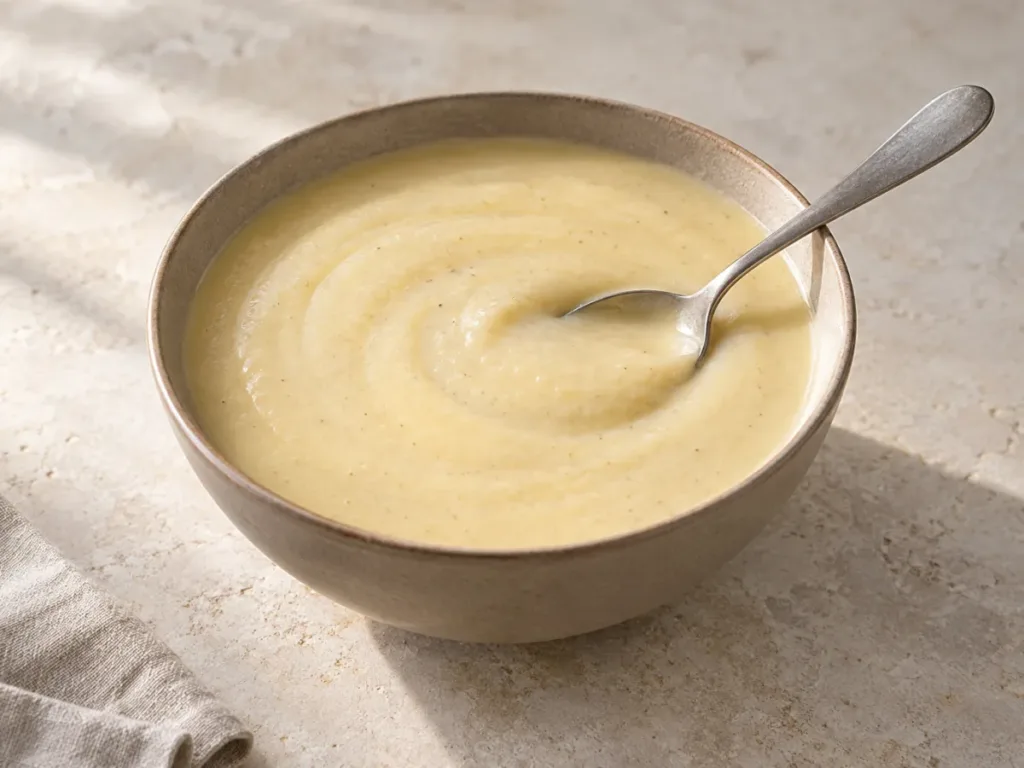 Soupe de chou-fleur rôti aux haricots blancs