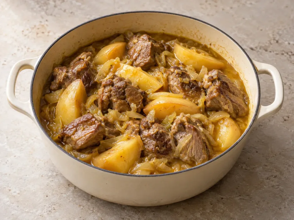 Tajine d’agneau aux coings et au safran