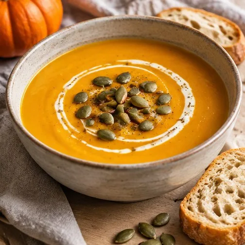 Velouté de potimarron tout doux